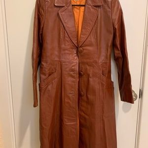 Durable cow leather coat Size XS/ US 2